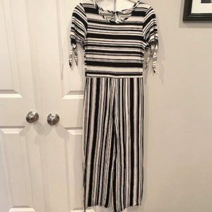 NWT I Love Pinc by Pinc Premium Black and White Jumpsuit Romper - Girls Size XL